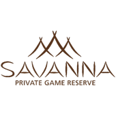 Savanna Private Game Reserve logo featuring stylized tree-like shapes above the word "Savanna" in a flowing script, with "Private Game Reserve" in a smaller font below.